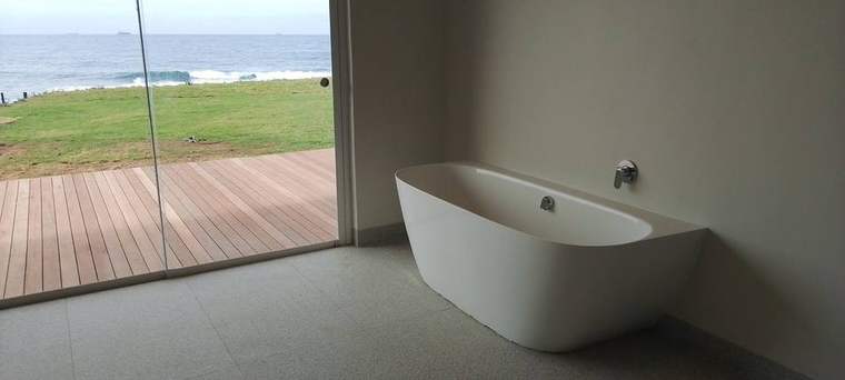 Freestanding bath installation in Umhlanga by Dudley's Plumbers