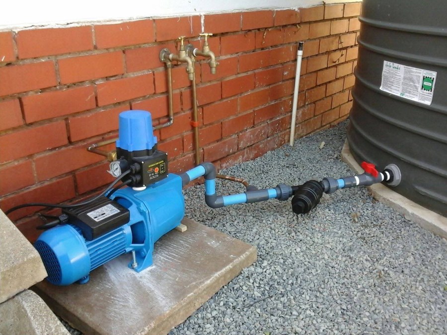 Water tank pump and pipework plumbing installation by Dudley's Plumbers