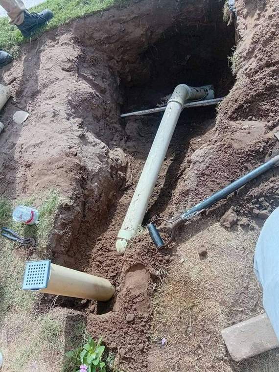 Underground drainage pipe repair in Durban North by Dudley's Plumbers