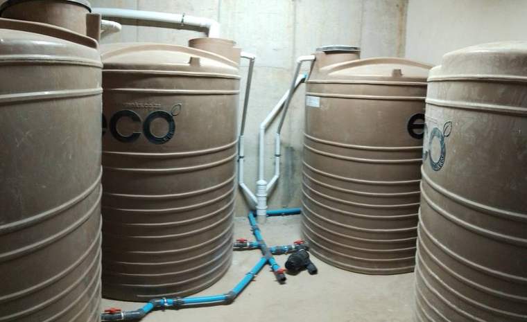 Water storage tank manifold pipework by Dudley's Plumbers